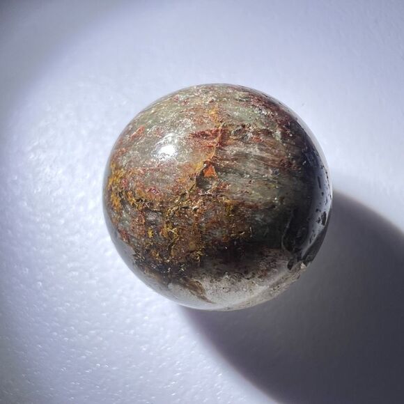 Garden‎ Quartz Crystal Marble Sphere (#6) - Picture 3 of 11